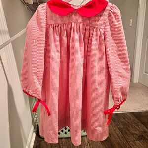Holiday Gingham Smocked Dress